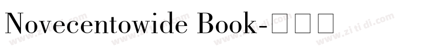 Novecentowide Book字体转换 Novecentowide Book字体转换